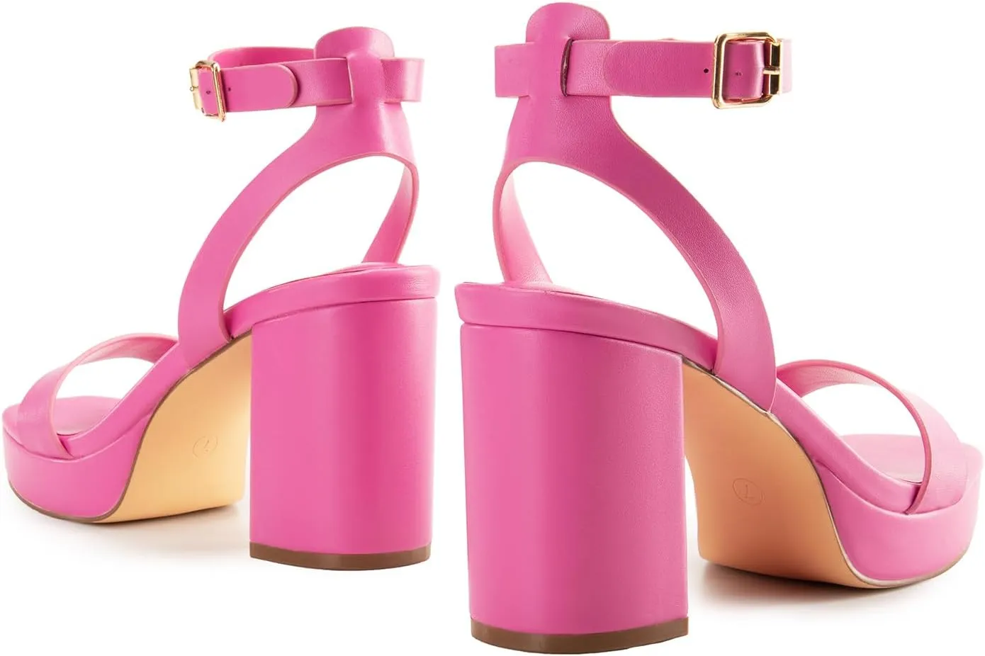 DREAM PAIRS Platform Heels for Women High Block Chunky Open Toe Ankle Strap Heels Fashion Wedding Party Evening Prom Dance Dress Pump Sandals Shoes