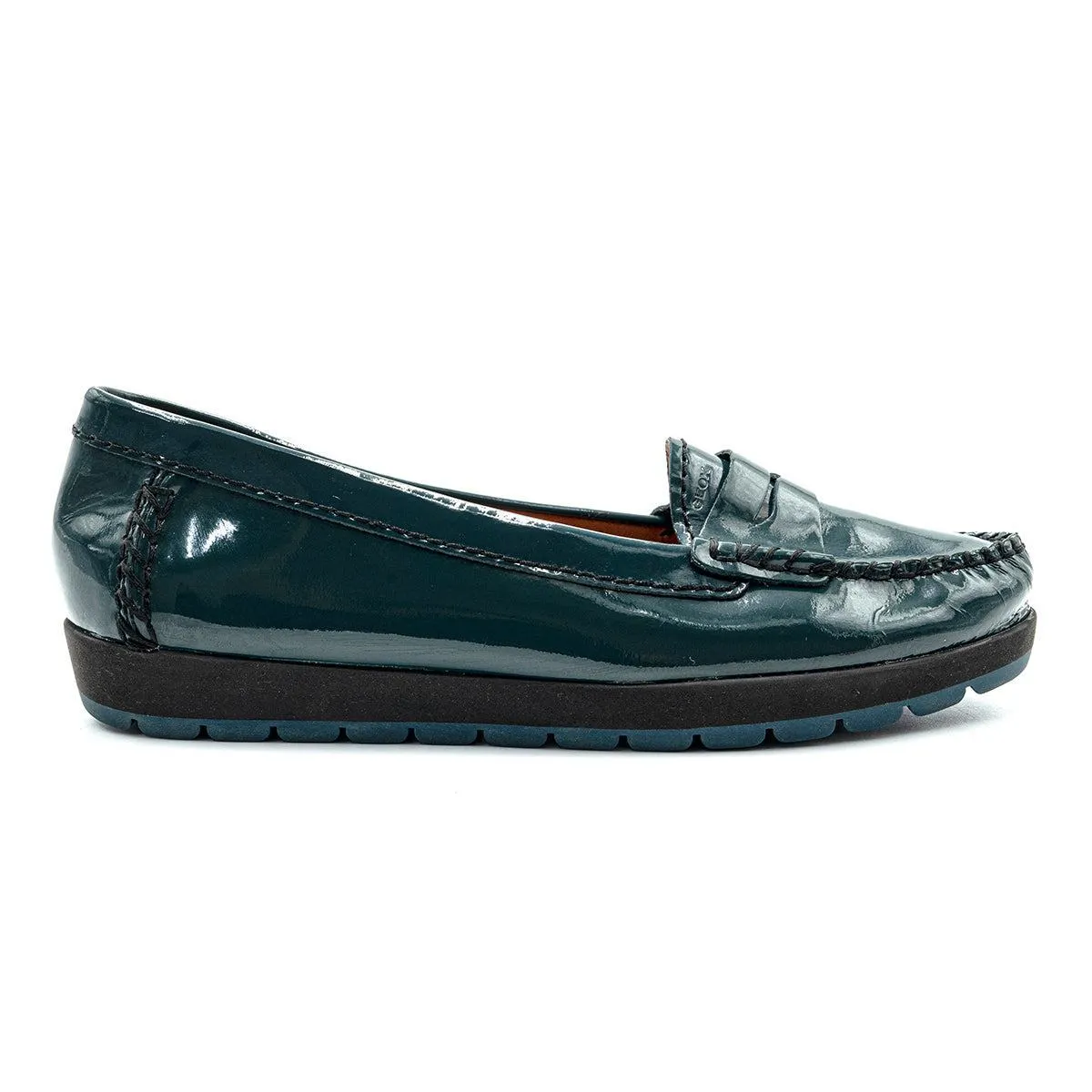 Geox Reprisa Formal Loafers Leather Green Colour For Women