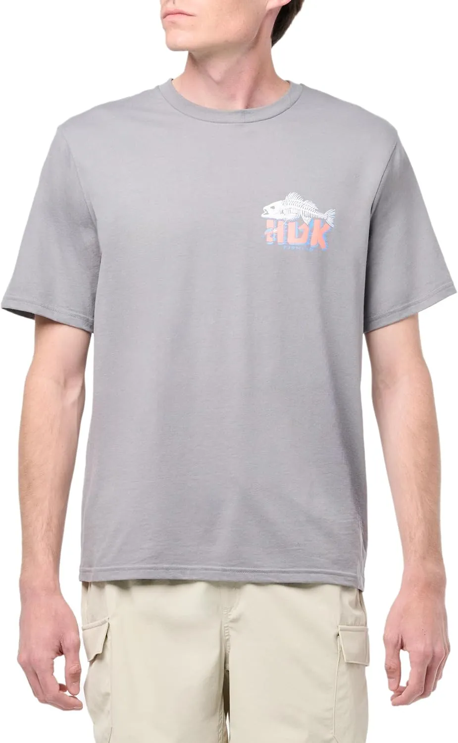 HUK Men's Fishing Graphic Tee, Performance Short Sleeve, Quick-Dry
