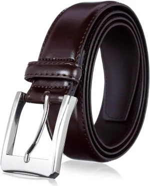 KM Legend Mens Genuine Leather Dress - Classic & Fashion For Work Business And Casual Belt