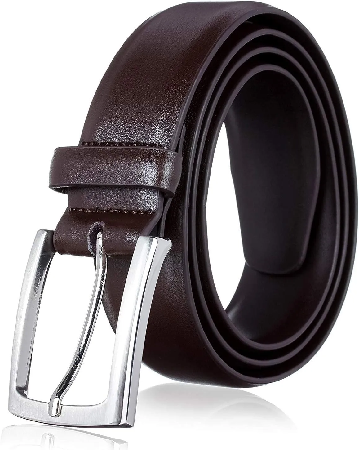 KM Legend Mens Genuine Leather Dress - Classic & Fashion For Work Business And Casual Belt