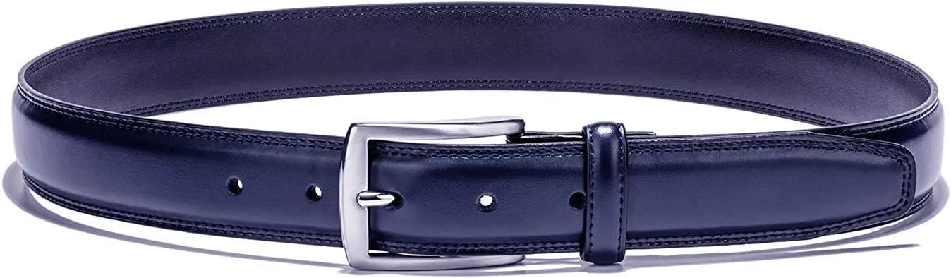 KM Legend Mens Genuine Leather Dress - Classic & Fashion For Work Business And Casual Belt
