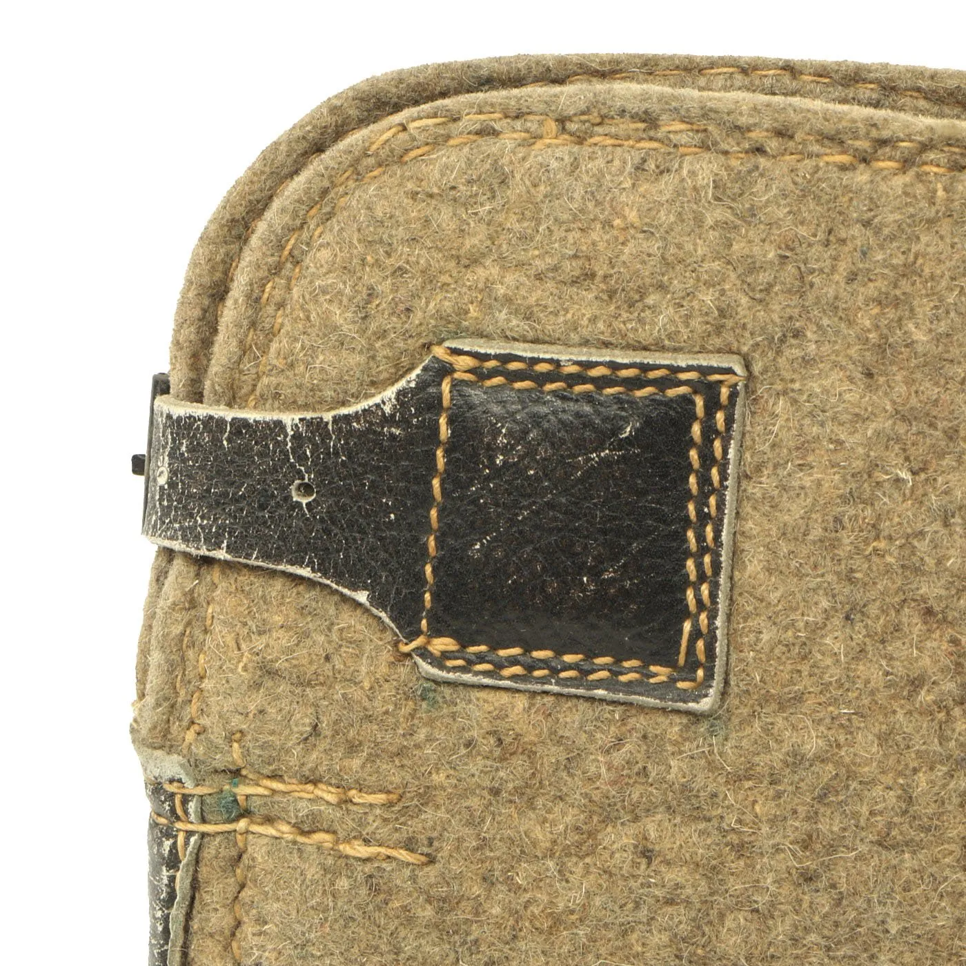 Original German WWII Wool Felt Sentry Winter Boots - Size 28cm