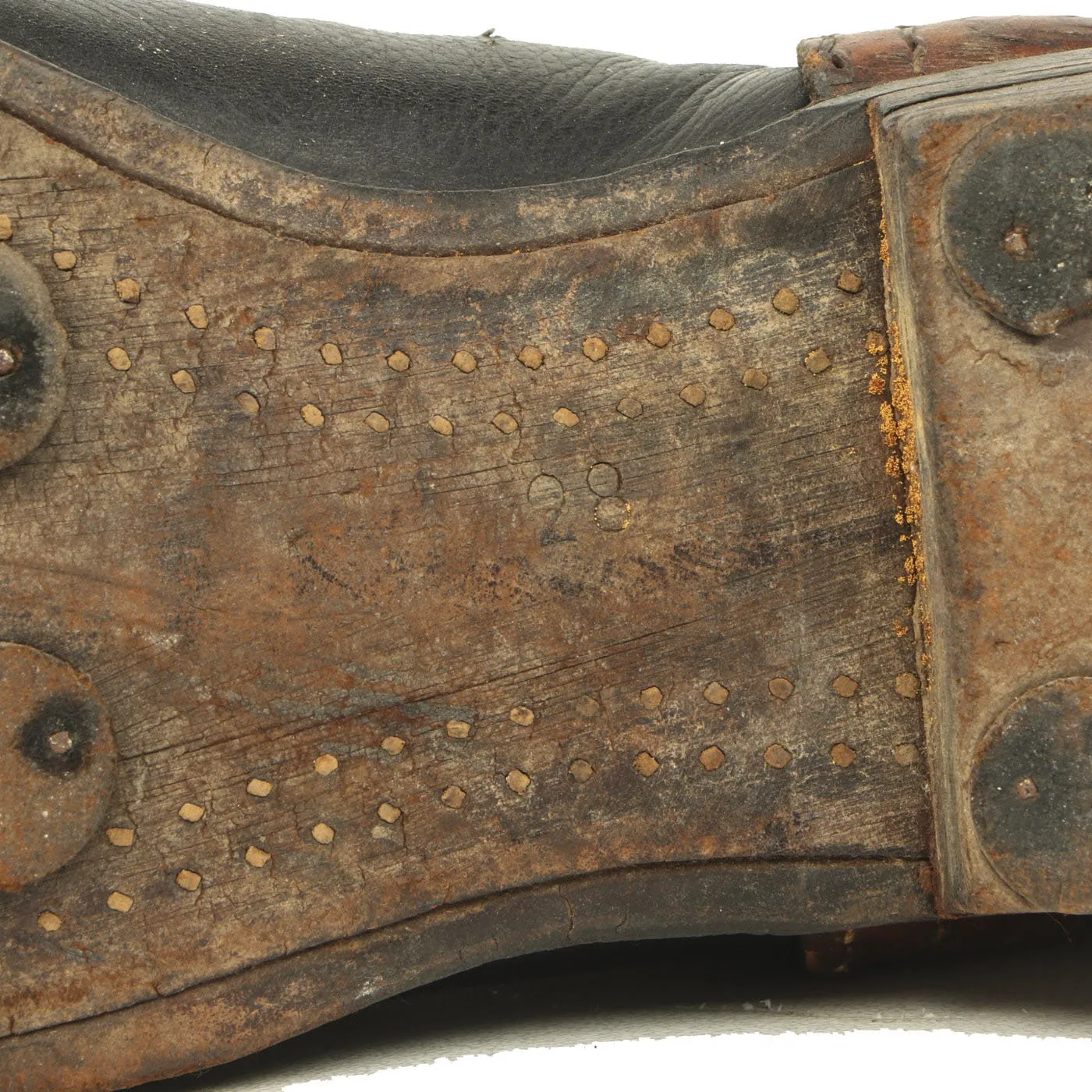 Original German WWII Wool Felt Sentry Winter Boots - Size 28cm