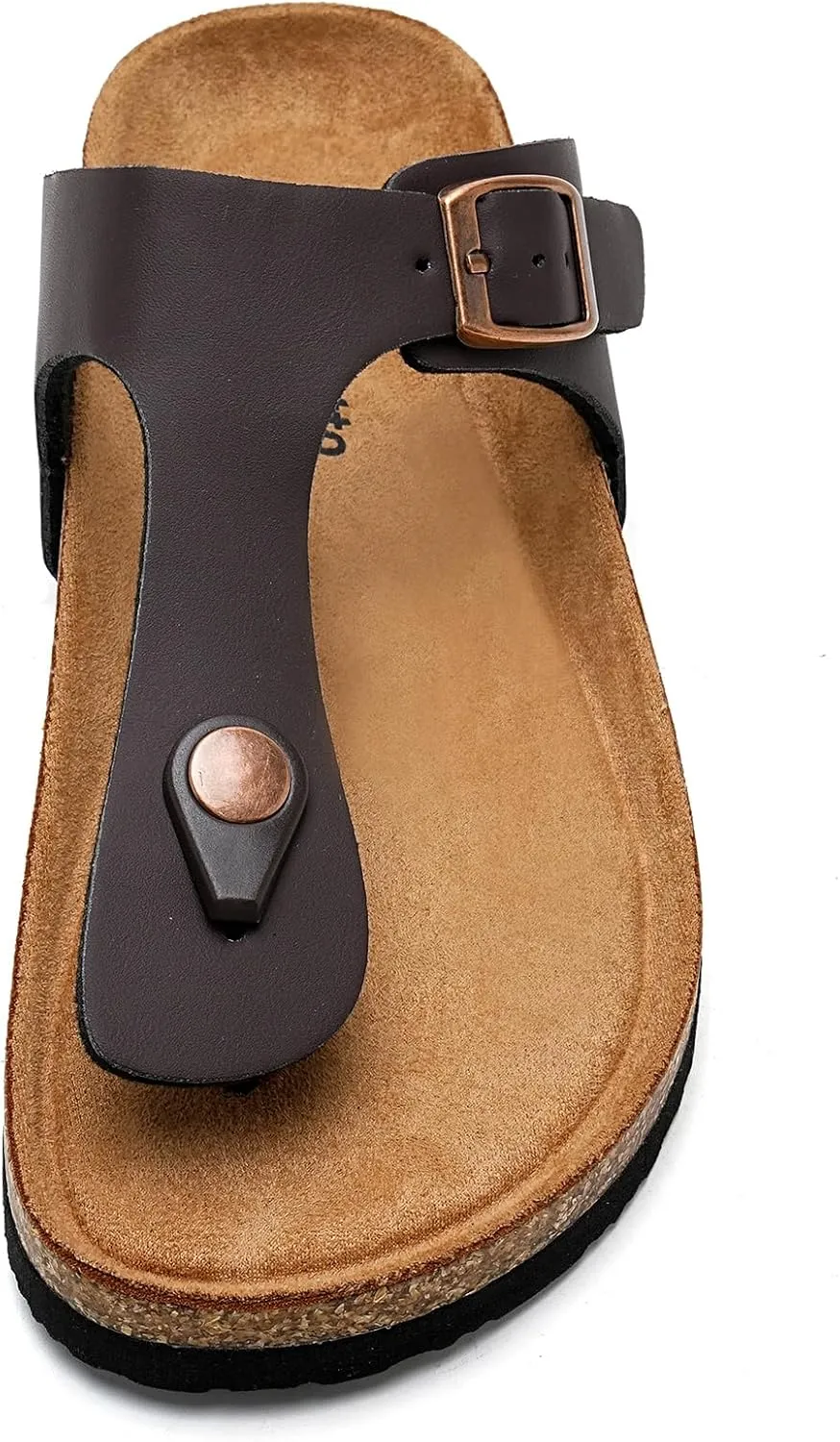Torotto Boys Girls Flip Flops Comfortable Cork Footbed Thong Sandals with Adjustable Straps(Toddler/Little Kid/Big Kid)